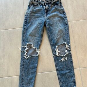 American Eagle Outfitters Ripped Blue  Jeans